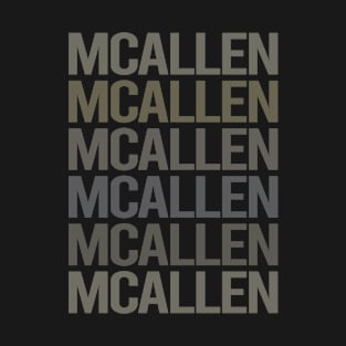 Gray Text Art McAllen T-Shirt