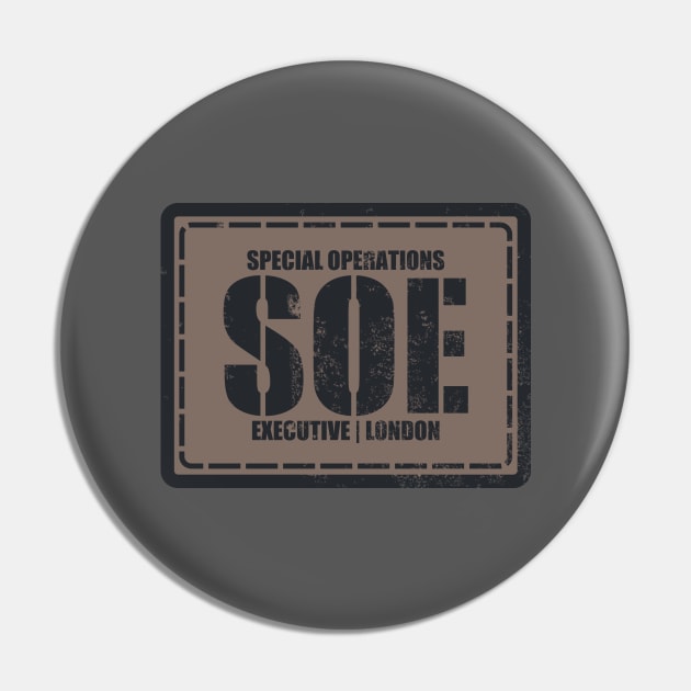 WW2 SOE Special Operations Executive (distressed) Pin by TCP