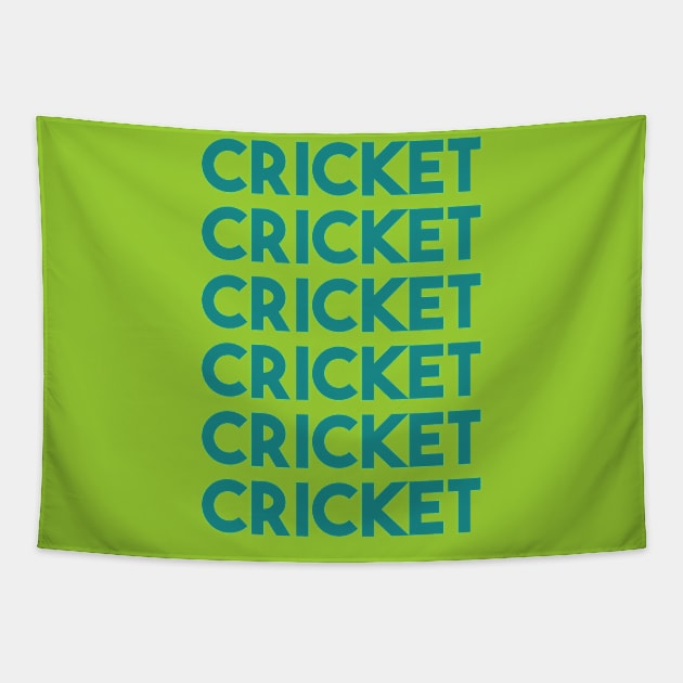 Cricket lover sports Tapestry by carolphoto