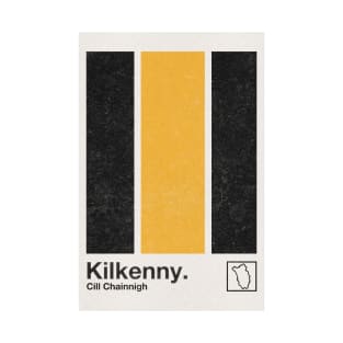 County Kilkenny / Original Retro Style Minimalist Poster Design T-Shirt