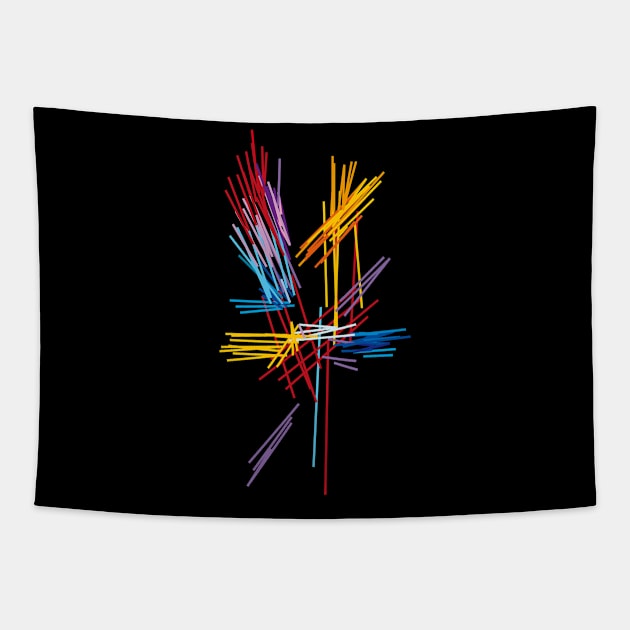 Abstract Color Blossom Tapestry by Nikokosmos