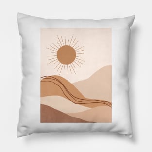 Abstract Sunset Painting 3.7 Pillow