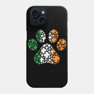 Irish Shamrock Lucky Pawprint Phone Case