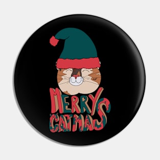 Merry Catmas Pin