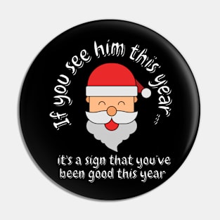 Christmas is coming santa Pin