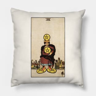 FOUR OF PENTACLES Pillow