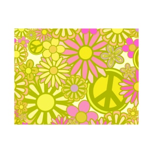 Yellow flower power T-Shirt