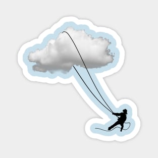 Clouds cowboy - captures dreams with the lasso Magnet