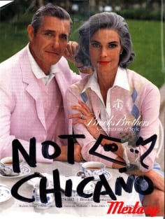 Not Chicano--a #mextasy banner print Magnet