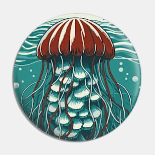 Jellyfish Painting Pin