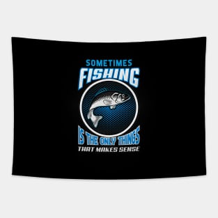 Black Panther Art - Fishing Tagline 4 Tapestry