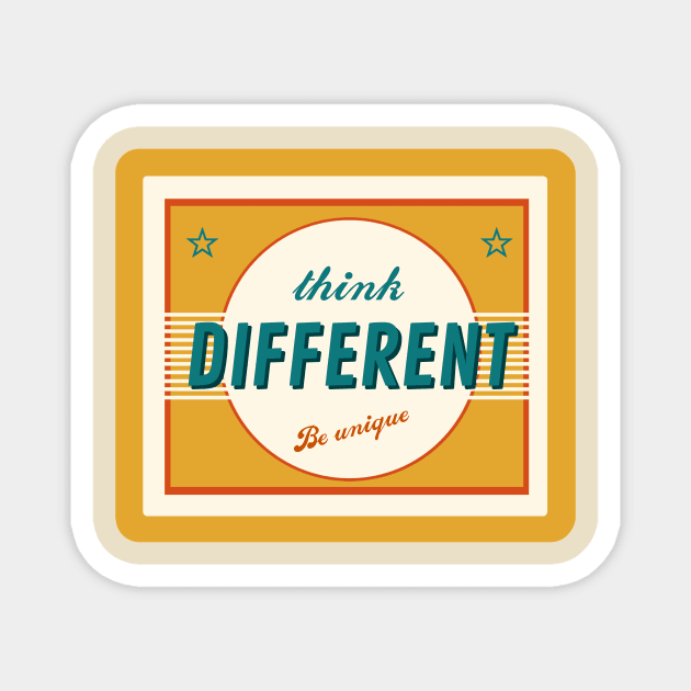 Think different Magnet by Captain Nickel