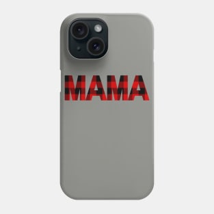 Buffalo plaid pattern mama Phone Case