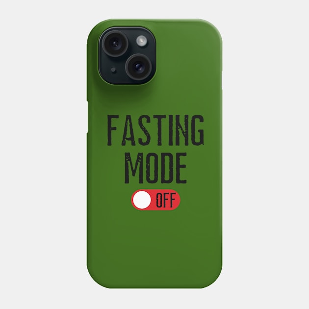 Fasting Mode Off Phone Case by footballomatic