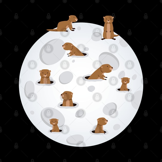 Groundhogs on the Moon by Peco-Designs