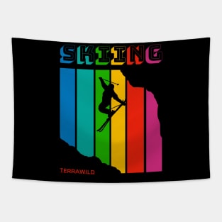 Skiing Tapestry