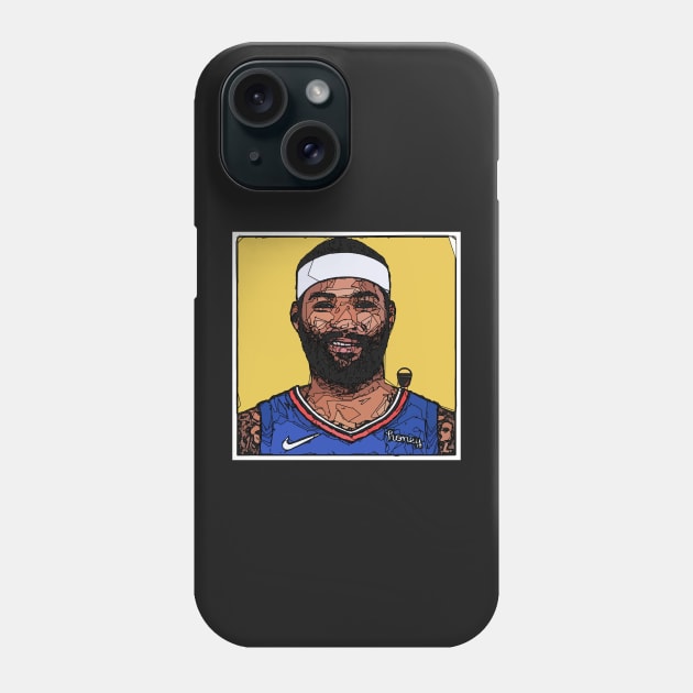 Demarcus Cousins Geometric Art Phone Case by Playful Creatives