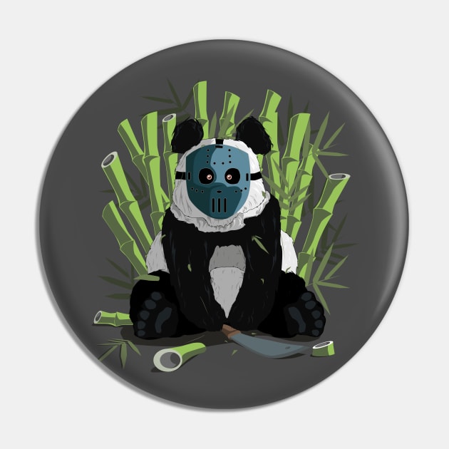 Bamboo serial killer Panda Pin by CrimsonsDesign