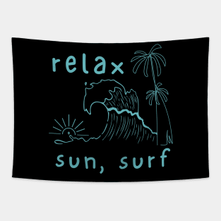 relax at sun, surf Tapestry