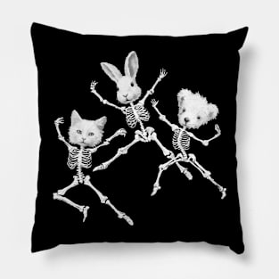 Dancing skeleton cuties Pillow