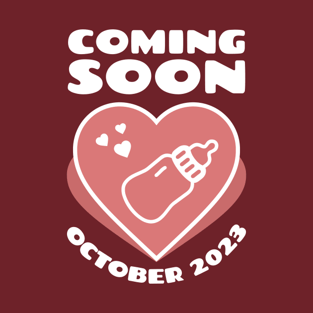 Baby Announcement. Feeding Bottle. October 2023 by KOTYA