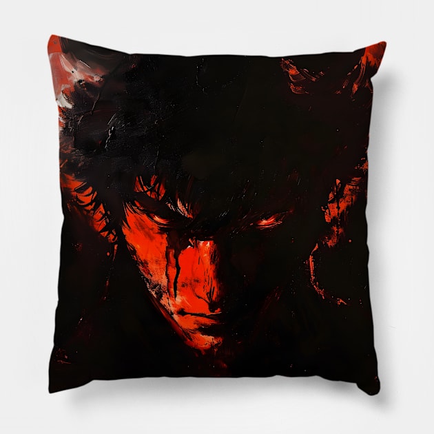 Soul-Shaking Despair: Unleashing Devilman CryBaby's Dark Fantasy Pillow by insaneLEDP