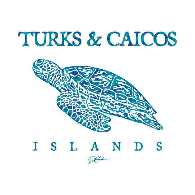 Turks & Caicos Islands Gliding Sea Turtle by jcombs