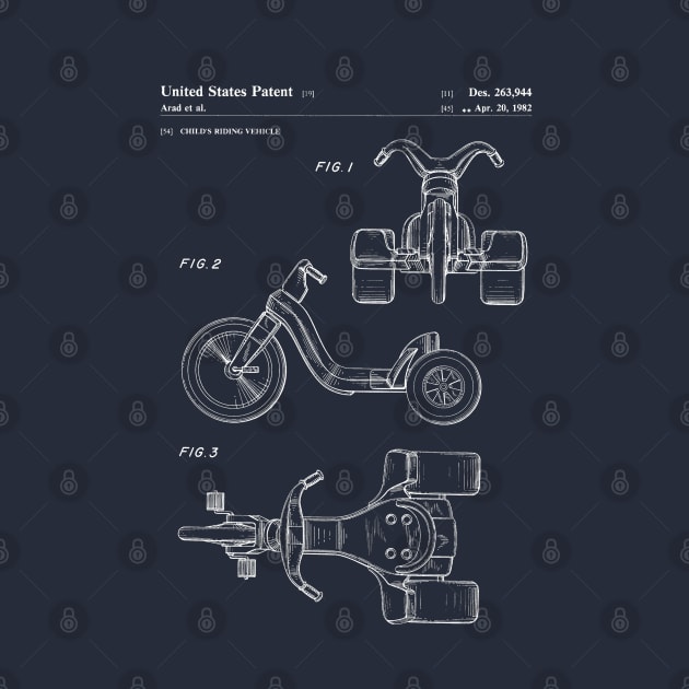 Big Wheel | Patent Drawing by Rad Love