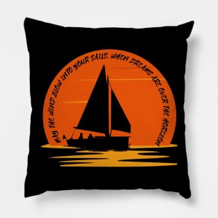 Sailing Towards the Horizon Pillow