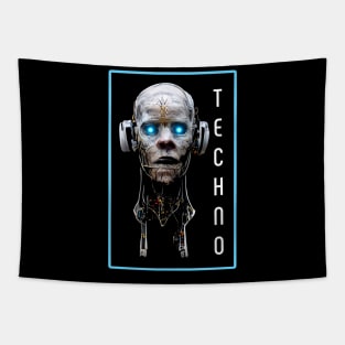 Techno Alien DJ Tapestry