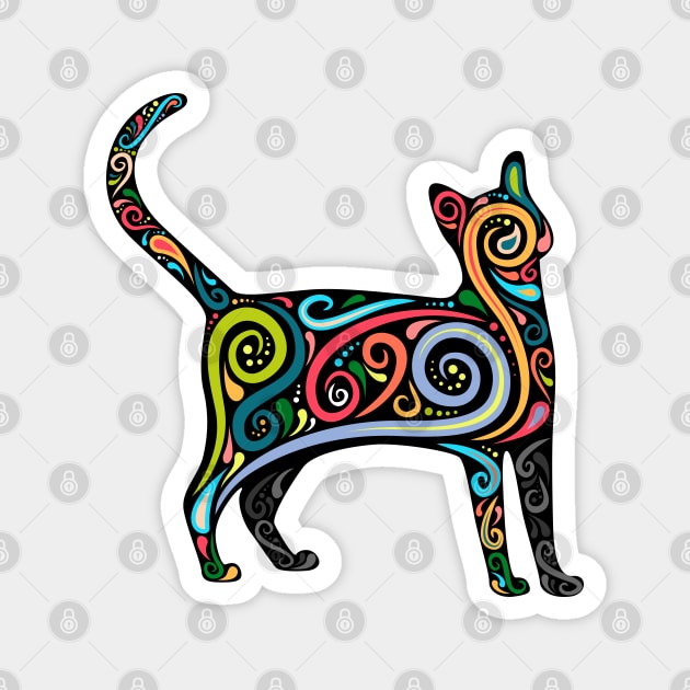 Cat Silhouette Magnet by Mako Design 