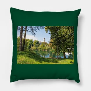 Una River in Bihac, Bosnia Pillow