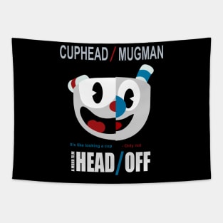 Cuphead - Head Off Tapestry