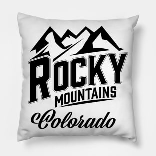 Rocky Mountains Colorado Pillow