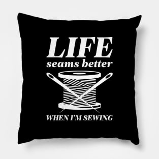 Sewing Is Harder Than It Seams Pillow