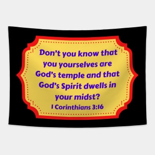 Bible Verse 1 Corinthians 3:16 Tapestry