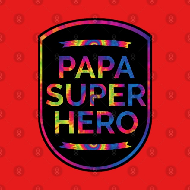 Papa superHero T Dye by 29Butterfly_Studio