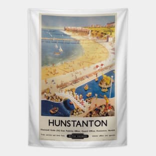 Hunstanton, Norfolk - BR- Vintage Railway Travel Advert - 1950s Tapestry