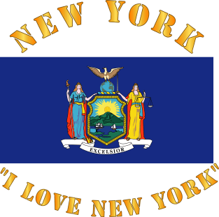 Flag - New York - I love New York Magnet