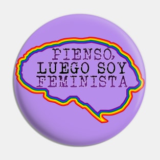 Pienso, luego soy feminista Pin