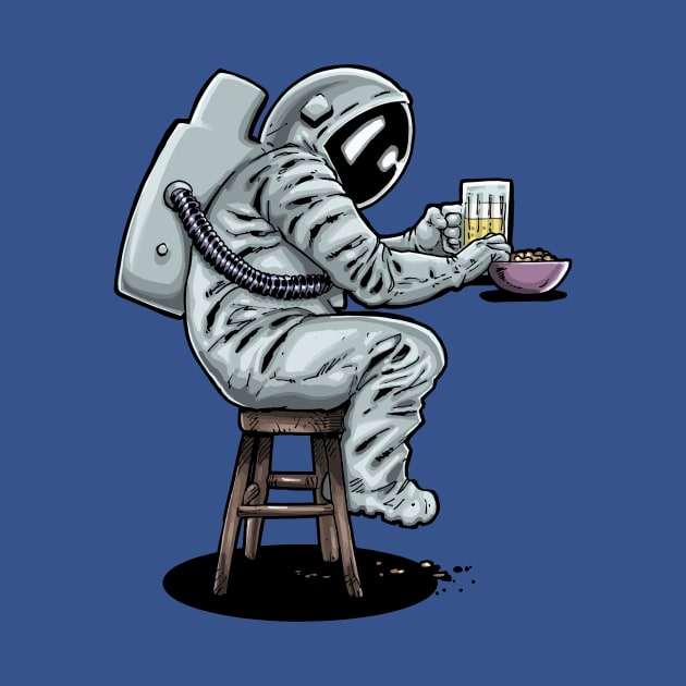 Beer Nuts Astronaut - color by SheVibe