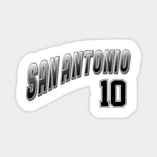 Retro San Antonio Number 10 Magnet