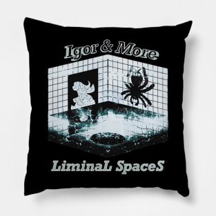 Igor & More Tarantula Liminal Spaces White Pillow