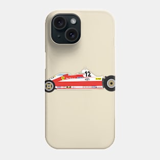 Ferrari 312T3 Gilles Villeneuve Phone Case