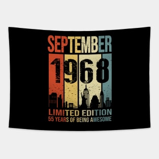 Made In 1963 September 60 Years Of Being Awesome Tapestry