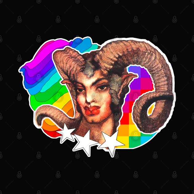 Satiro LGBT Gay Faun Rainbow by Marccelus