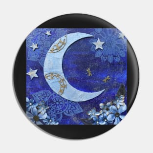 Moonlight Magic Mixed Media Pin