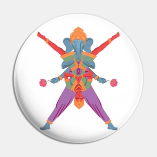 Hindu God and Goddess Acro yoga Pin