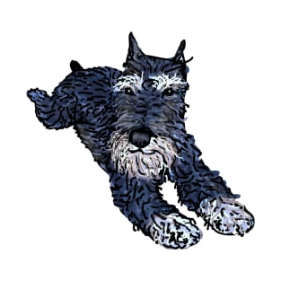 Funny miniature schnauzer, cute puppy face T-Shirt