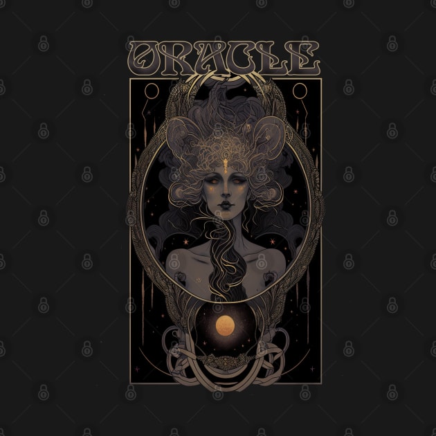 Oracle - Ancient Priestess of Prophecy Art Nouveau by AltrusianGrace